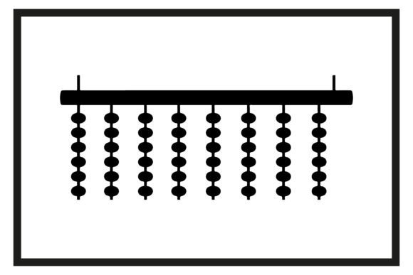 Abacus Silhouette Vector Icon: Precision Meets Flexibility