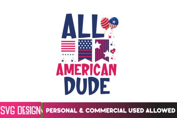 All American Dude SVG Cut File