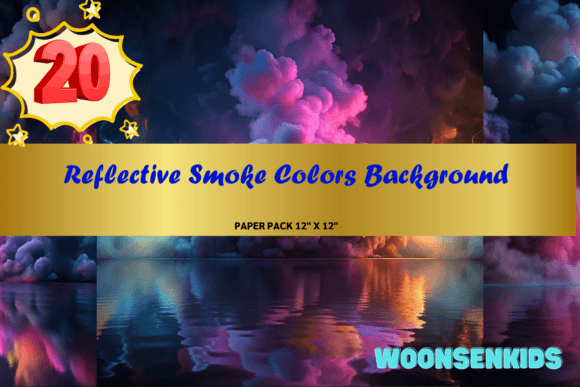 Beautiful Reflective Smoke Colors Background Watercolor PNG KDP Digital Paper: A Complete Guide to Ethereal Design Assets