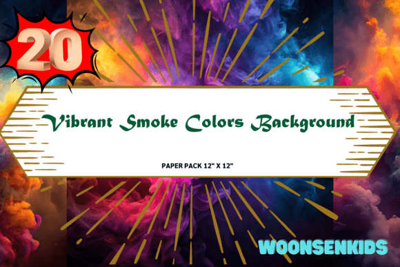 Beautiful Vibrant Smoke Colors Background Watercolor PNG KDP Digital Paper: A Practical Resource for Creatives and Publishers