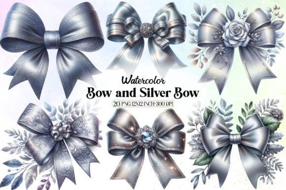 Bow and Silver Bow Clipart: A Practical Asset for Streamlined Design Work