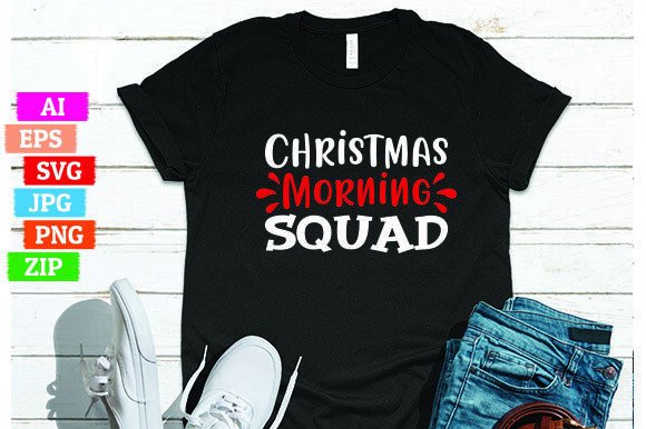 Christmas Morning Squad: A Strategic Approach to T-Shirt Design for Print-on-Demand Success