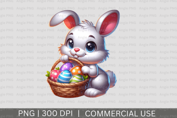 Cute Easter Bunny in Basket PNG: What to Know Before You Buy and Use This Digital Design