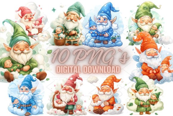 Gnome with Baby, PNG 5S-19: A Practical Review of This Clipart Bundle for Crafters