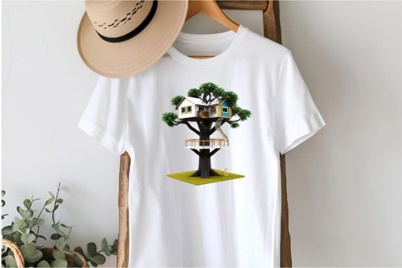 Modern Tree House Clipart: A Practical Asset for Creative Workflows