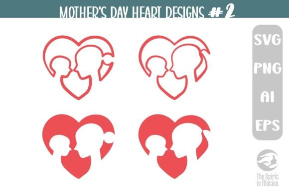Mother's Day Heart Designs - Vol.02: A Practical Evaluation for Digital Creators and Crafters