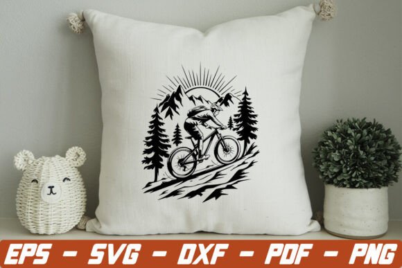 Mountain Bike SVG and Mountain Biking SVG: A Versatile Graphics Pack for Outdoor-Themed Design Projects