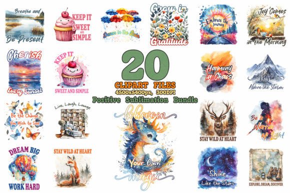 Positive Sublimation and Quotes Bundle for Creative Projects