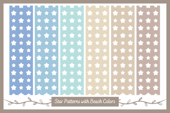 Seamless Star Pattern with Beach Colors: A Designer's Guide to Pastel Summer Digital Papers