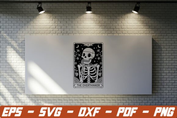 The Overthinker Tarot SVG, Skeleton SVG: A Creative Portal for Modern Makers