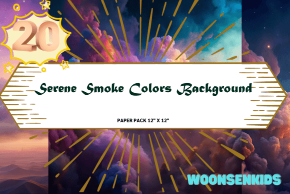 Top Serene Smoke Colors Background Watercolor
