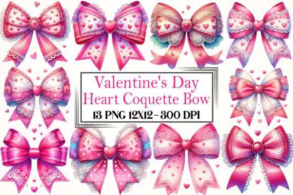 Valentine's Day Heart Coquette Bow PNG: A Creative Resource for Designers and DIY Enthusiasts