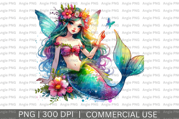 Watercolor Mermaid Fairy PNG Clipart: A Strategic Asset for Creatives and Entrepreneurs