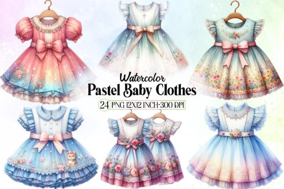 Watercolor Pastel Baby Clothes Clipart: Creative Solutions for Personalized Crafts