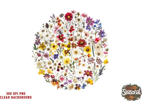Wild Flower Pressed Dried Sublimation