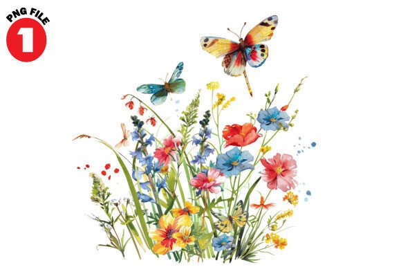 Wild Flowers Butterflies and Dragonfly C: A Complete Guide for Creators and Designers